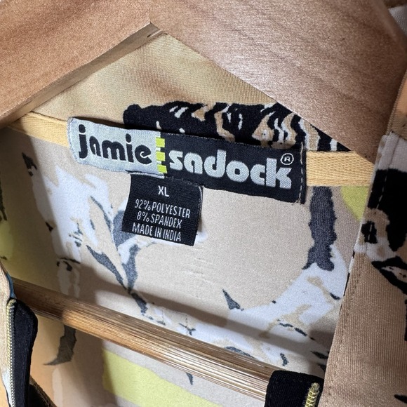 Jamie Sadock Top Womans XL Short Slv Activewear Pickleball Tennis Stretch - Picture 2 of 10